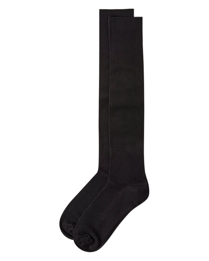 Men's Breathable & Soft Rib Socks : Color: Black