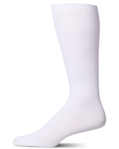 Men's Breathable & Soft Rib Socks : Color: White