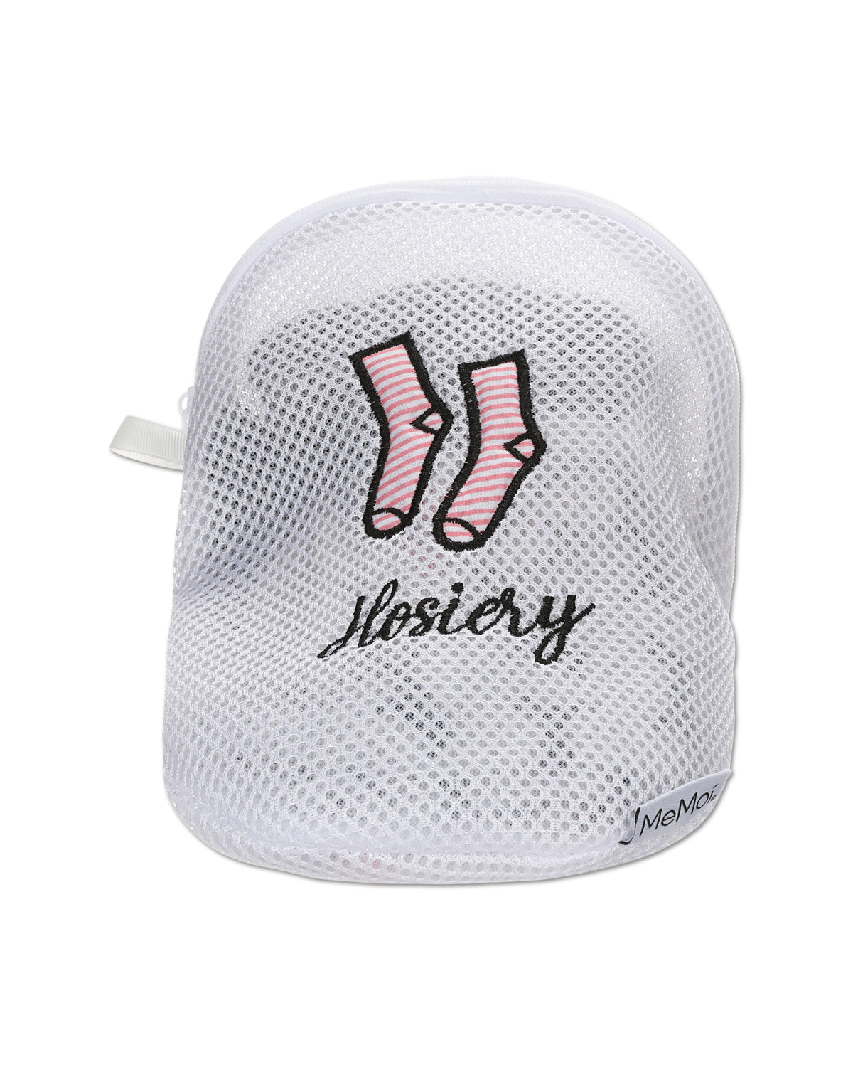 Hosiery Embroidered Mesh Wash Bag : Size: M
