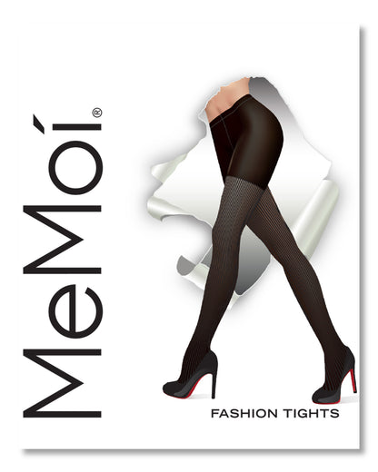 Women's Pin-Rib Opaque Non-Control Fashion Tights