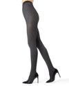 Women's Pin-Rib Opaque Non-Control Fashion Tights
