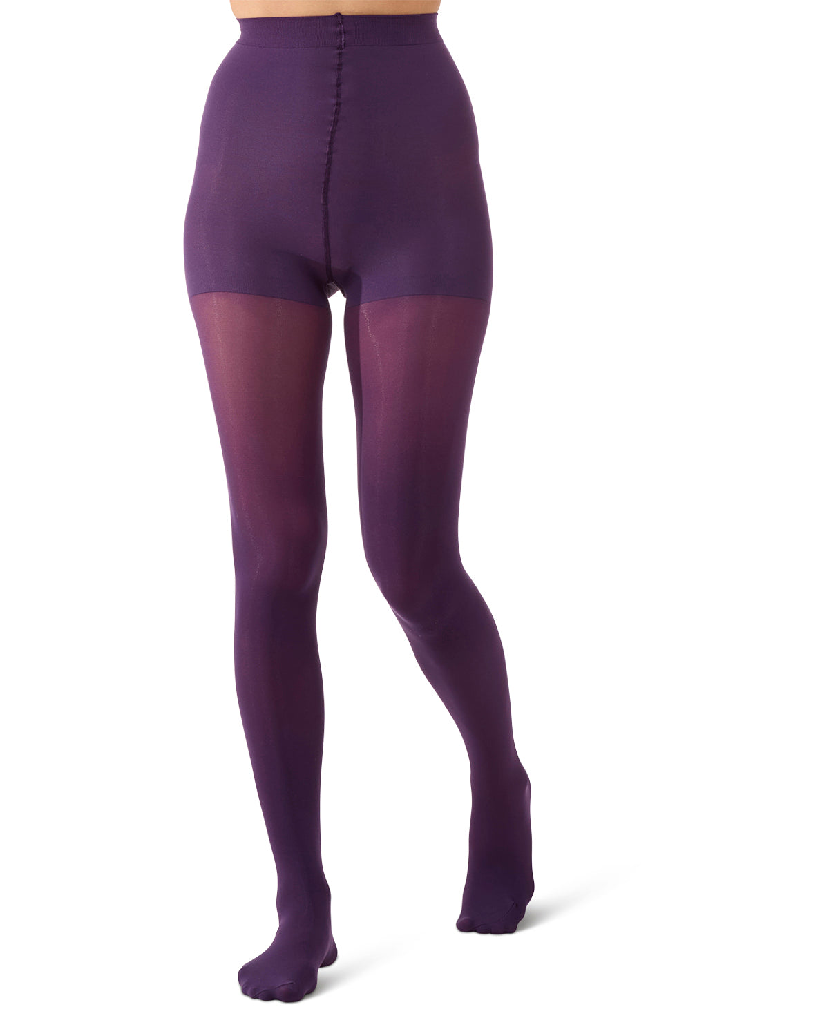 Women's Perfectly Opaque Control Top Tights : Color: Blackberry Cordial