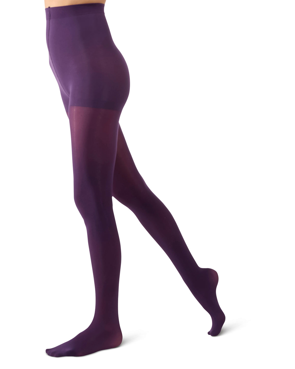 Women's Perfectly Opaque Control Top Tights : Color: Blackberry Cordial
