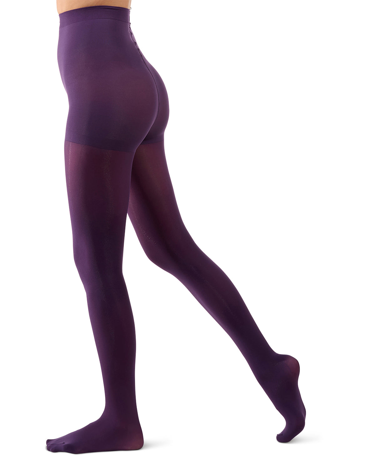 Women's Perfectly Opaque Control Top Tights : Color: Blackberry Cordial