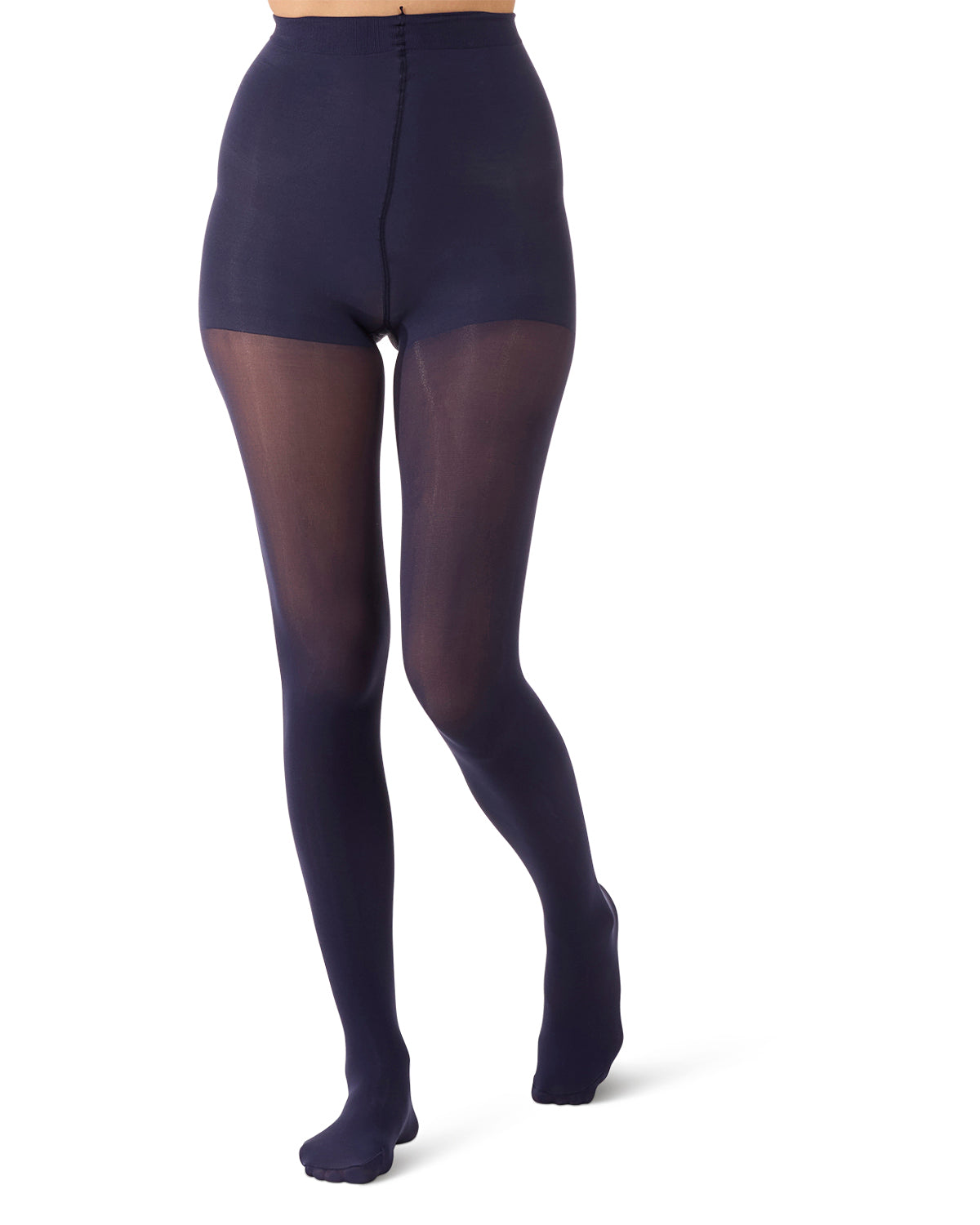 Women's Perfectly Opaque Control Top Tights : Color: Evening Blue