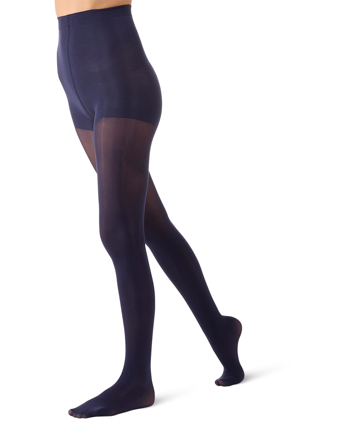 Women's Perfectly Opaque Control Top Tights : Color: Evening Blue
