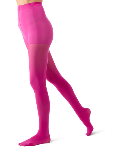 Women's Perfectly Opaque Control Top Tights : Color: Fuchsia