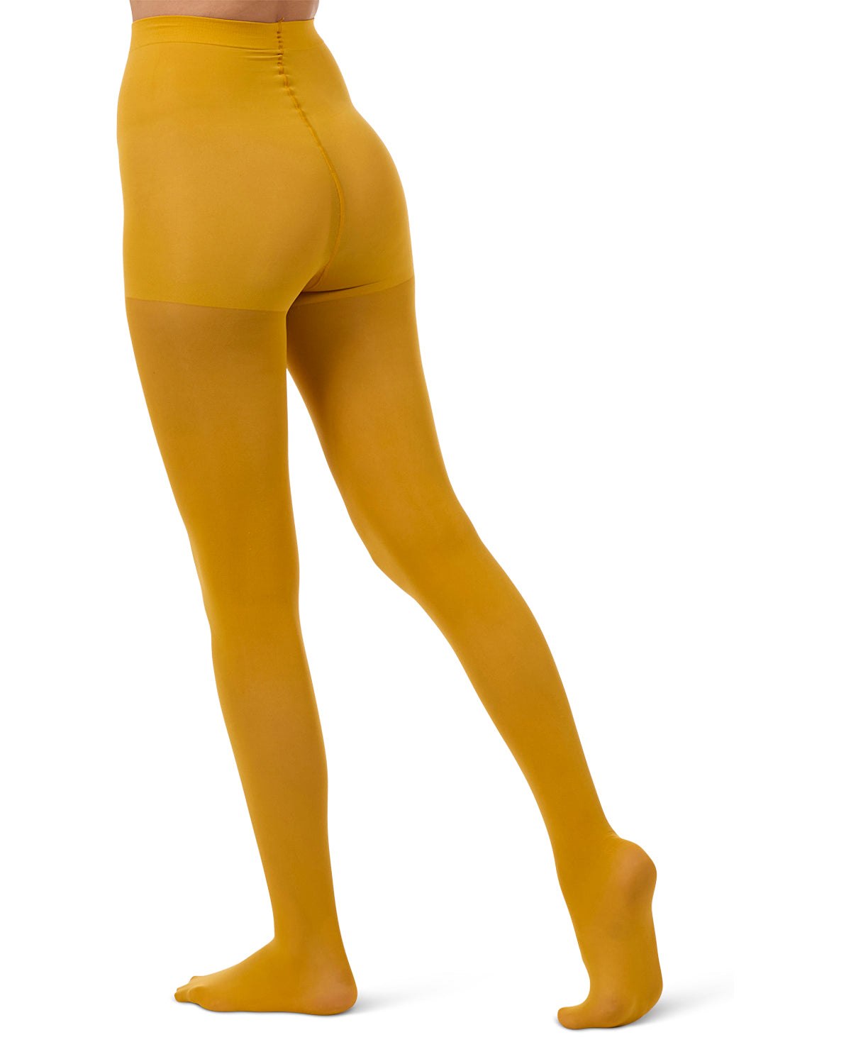 Women's Perfectly Opaque Control Top Tights : Color: Mustard