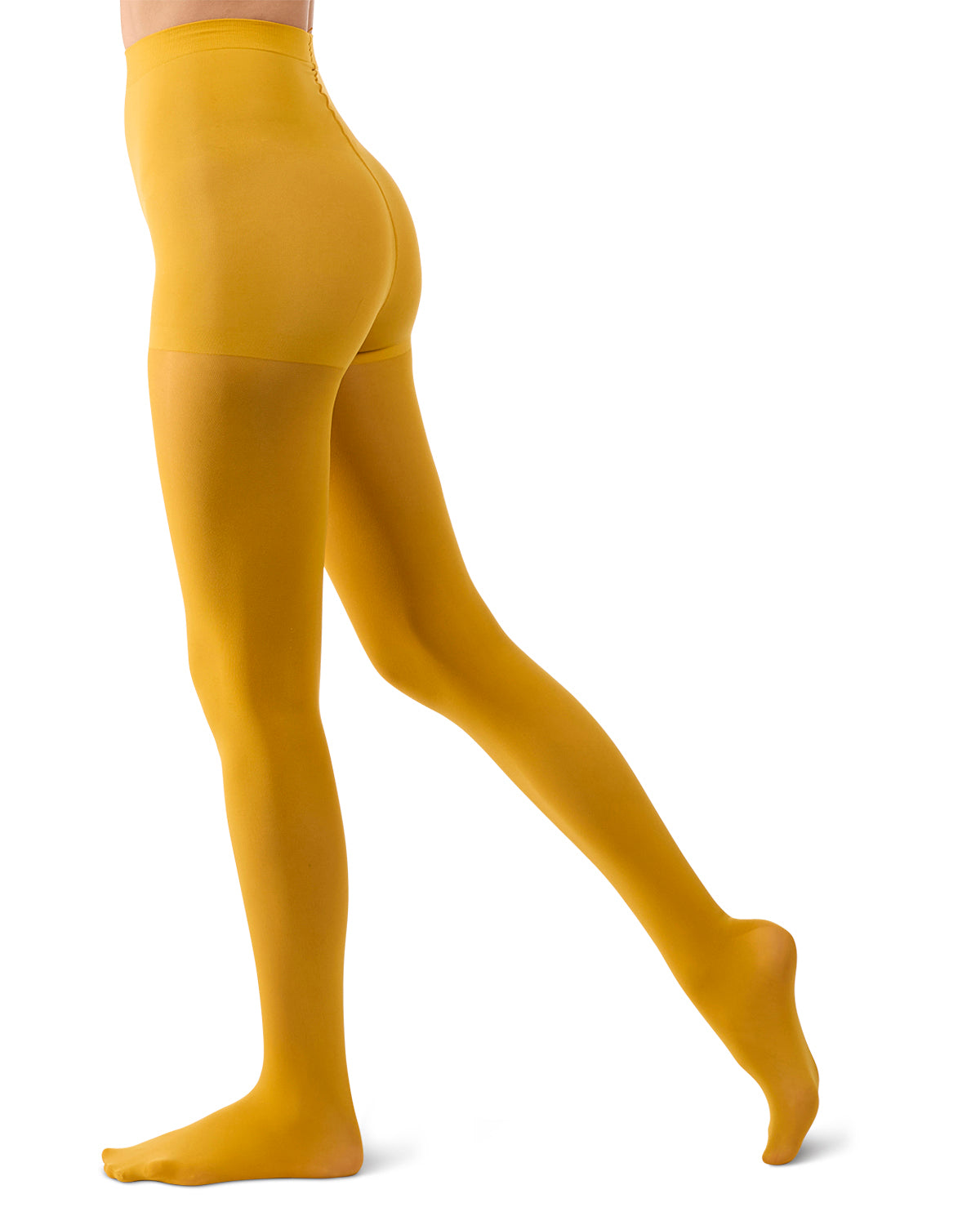 Women's Perfectly Opaque Control Top Tights : Color: Mustard