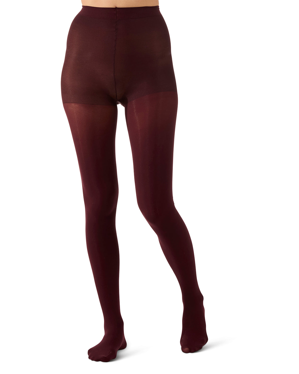 Women's Perfectly Opaque Control Top Tights : Color: Wine