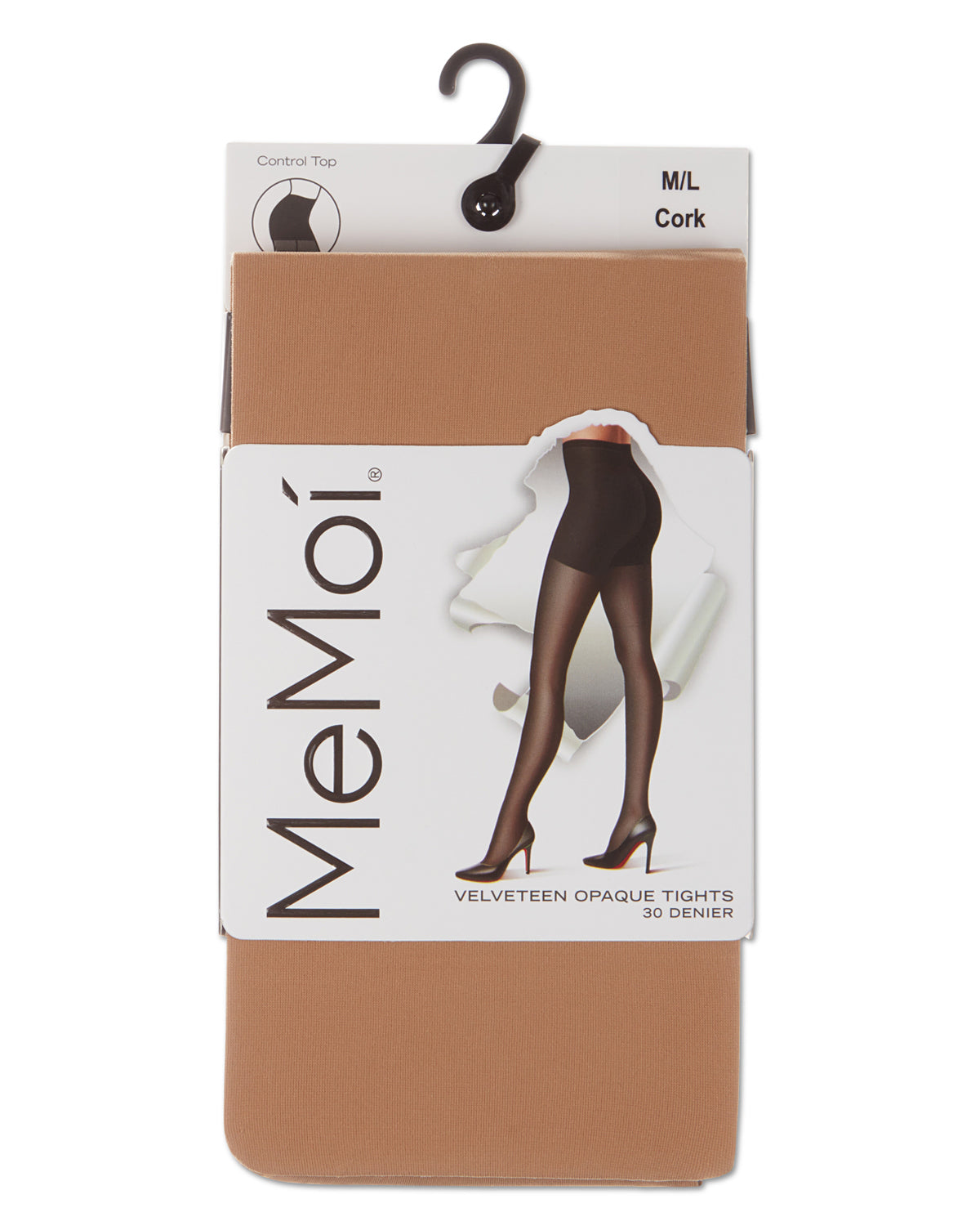 Velveteen Semi-Opaque 30 Denier Control Top Tights : Color: Cork