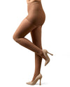 Velveteen Semi-Opaque 30 Denier Control Top Tights : Color: Honey