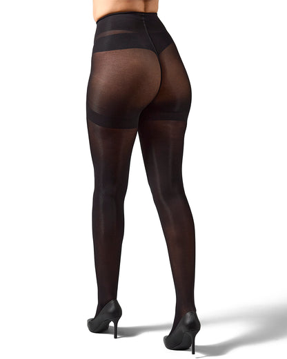 Perfectly Opaque Shaper Tights: Color: Black