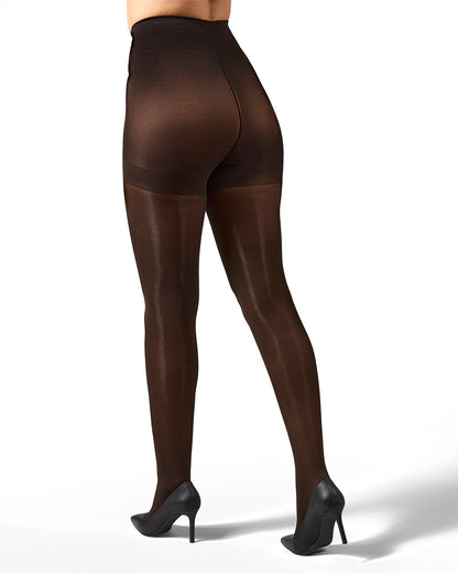 Perfectly Opaque Shaper Tights: Color: Dark Chocolate
