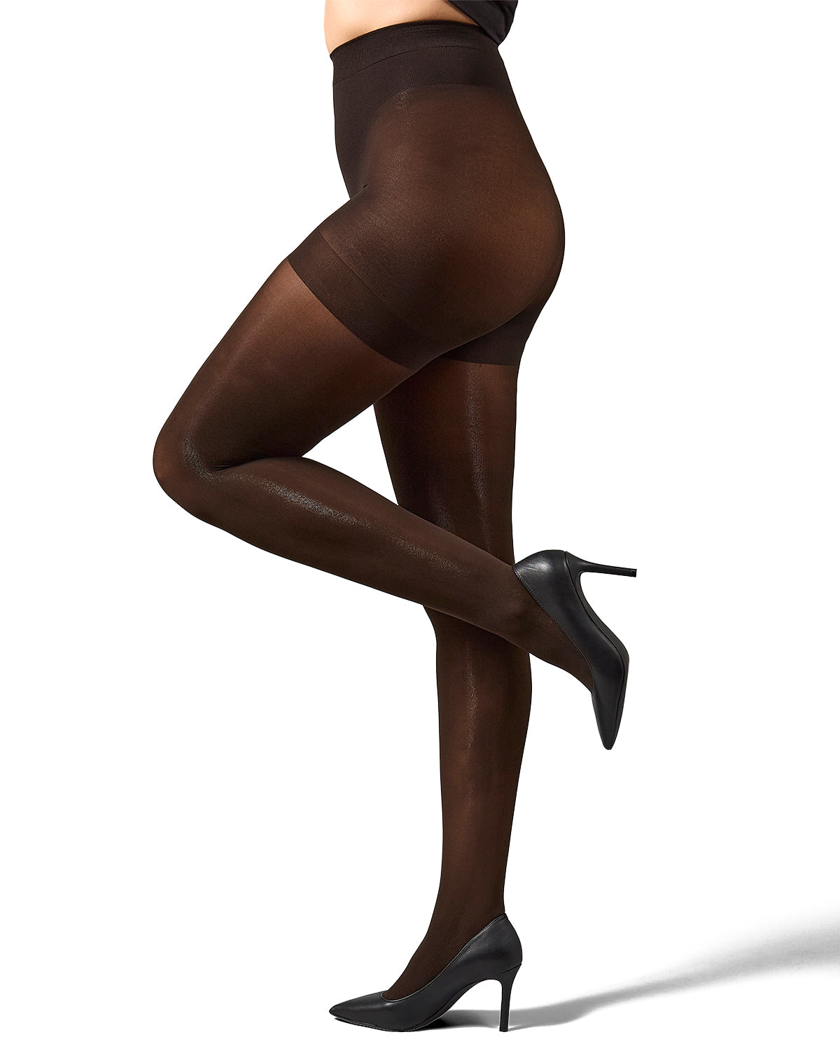 Perfectly Opaque Shaper Tights: Color: Dark Chocolate