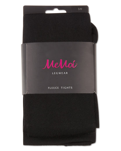 Women's Plush Lined Cozy Warm Winter Opaque Tights : Color: Black