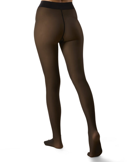 Women's Sheer Illusion Fleece-Lined 80-Denier Thermal Tights