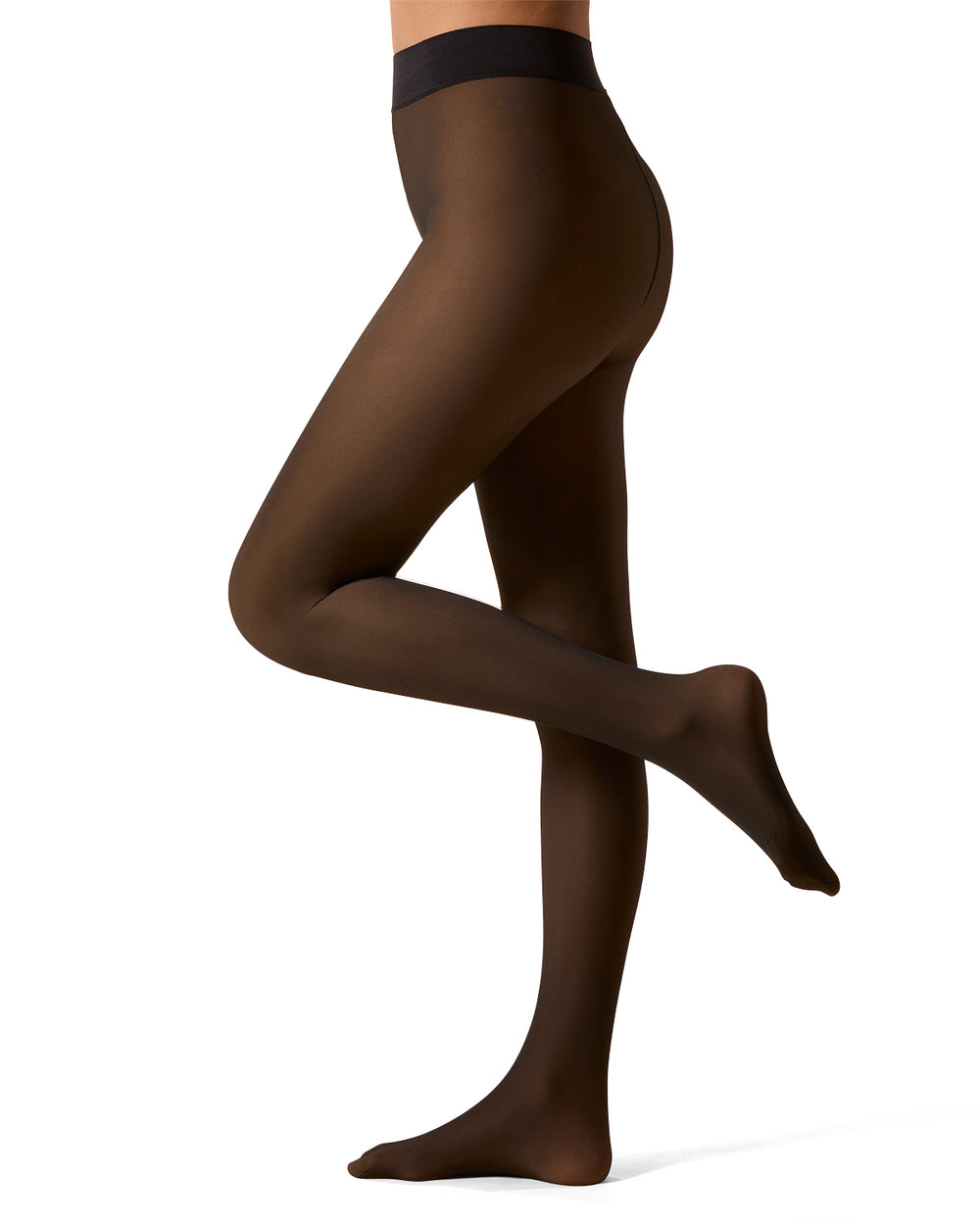 Women's Sheer Illusion Fleece-Lined 80-Denier Thermal Tights