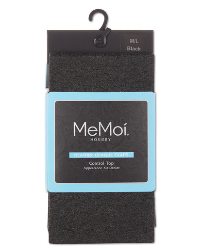 Heather Flat Knit Opaque Tights : Color: Black