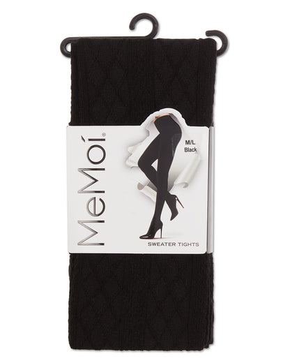 Juneau Diamonds Cotton Blend Sweater Tights : Color: Black