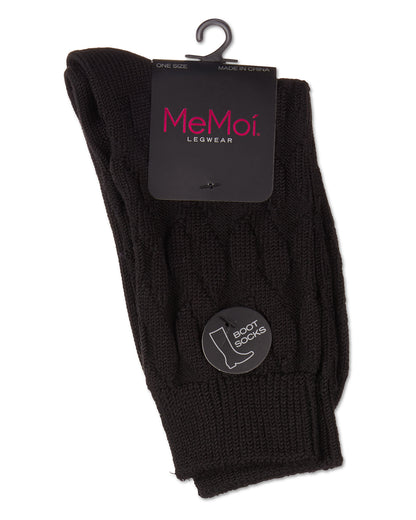 Women's Neutral Twisted Knit Essential Boot Socks : Color: Blackberry Cordial