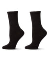 Women's 2 Pair Pack Thin Ribbed Crew Socks
