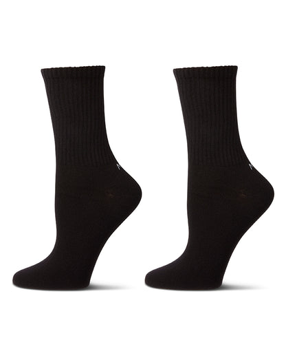 Women's 2 Pair Pack Thin Ribbed Crew Socks
