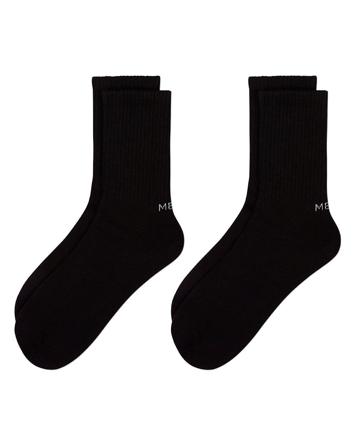 Women's 2 Pair Pack Thin Ribbed Crew Socks