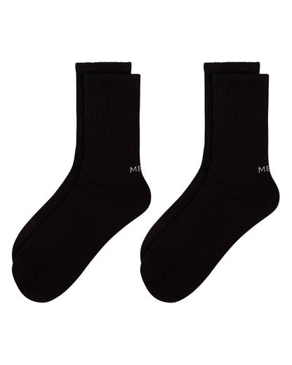 Women's 2 Pair Pack Thin Ribbed Crew Socks