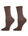 Women's 2 Pair Pack Thin Ribbed Crew Socks