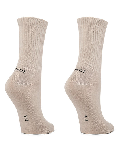 Women's 2 Pair Pack Thin Ribbed Crew Socks