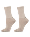 Women's 2 Pair Pack Thin Ribbed Crew Socks
