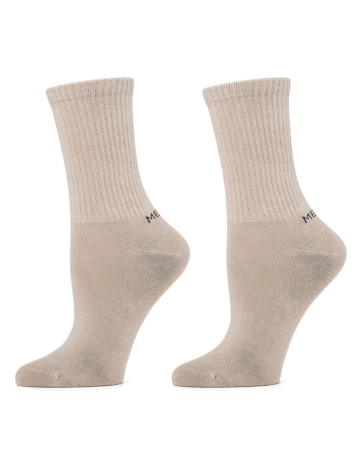 Women's 2 Pair Pack Thin Ribbed Crew Socks