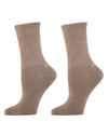 Women's 2 Pair Pack Thin Ribbed Crew Socks