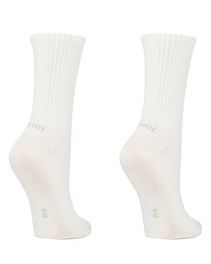 Women's 2 Pair Pack Thin Ribbed Crew Socks