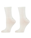 Women's 2 Pair Pack Thin Ribbed Crew Socks