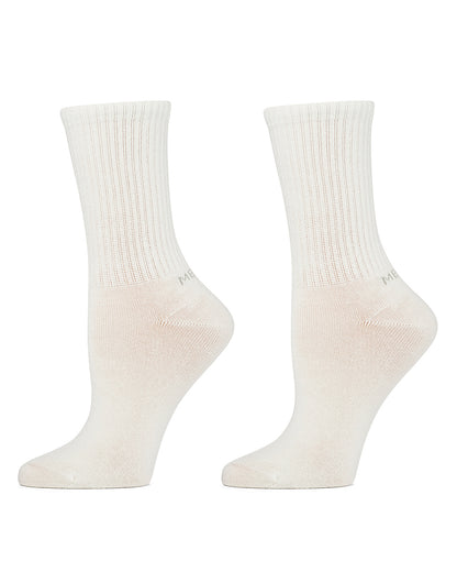 Women's 2 Pair Pack Thin Ribbed Crew Socks