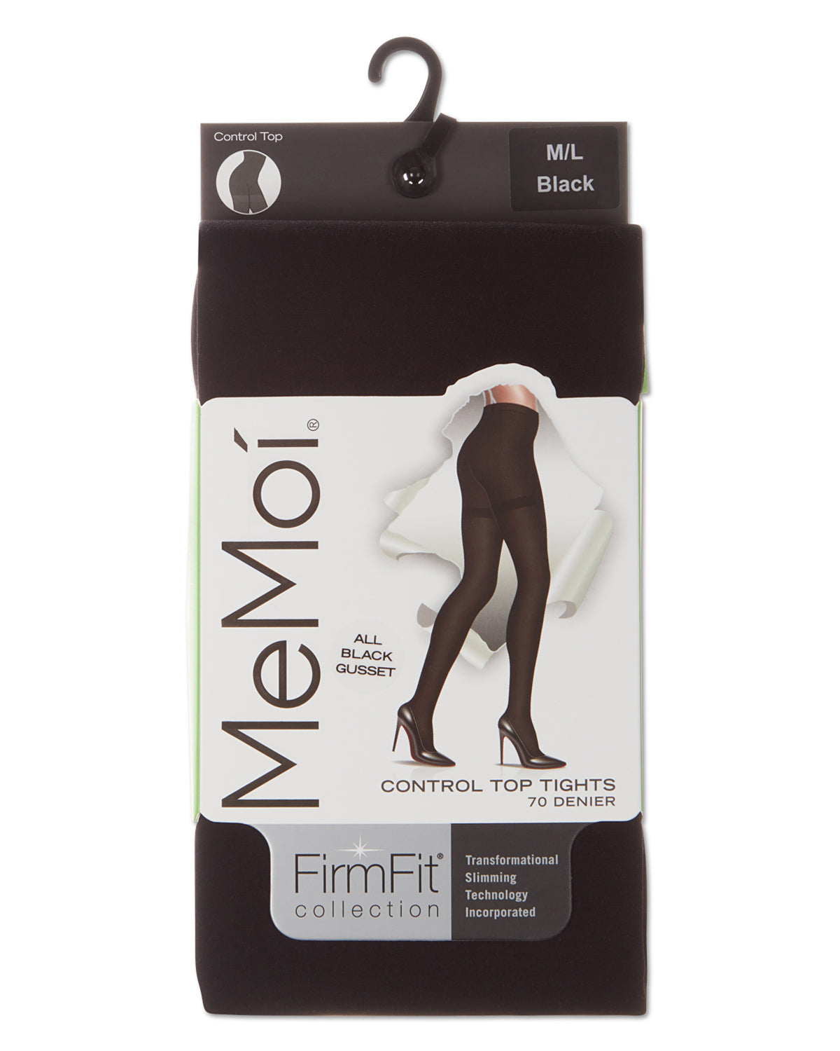 Women's FirmFit 70 Denier Control Top Tights : Color: Black