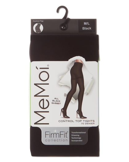 Women's FirmFit 70 Denier Control Top Tights : Color: Black