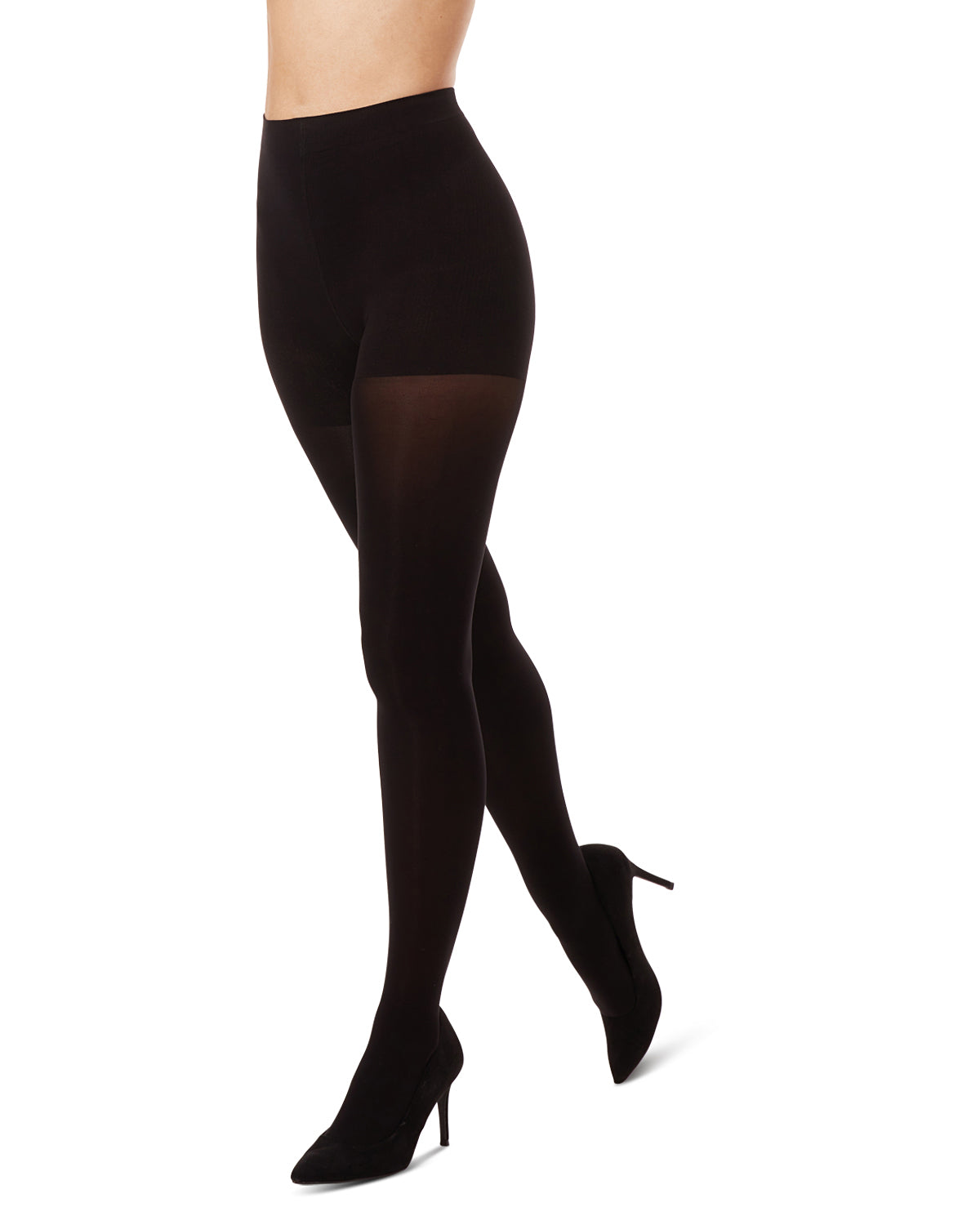Women's FirmFit 70 Denier Control Top Tights : Color: Black