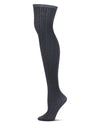 Women's Totally Textured Over The Knee Socks : Color: Black Heather