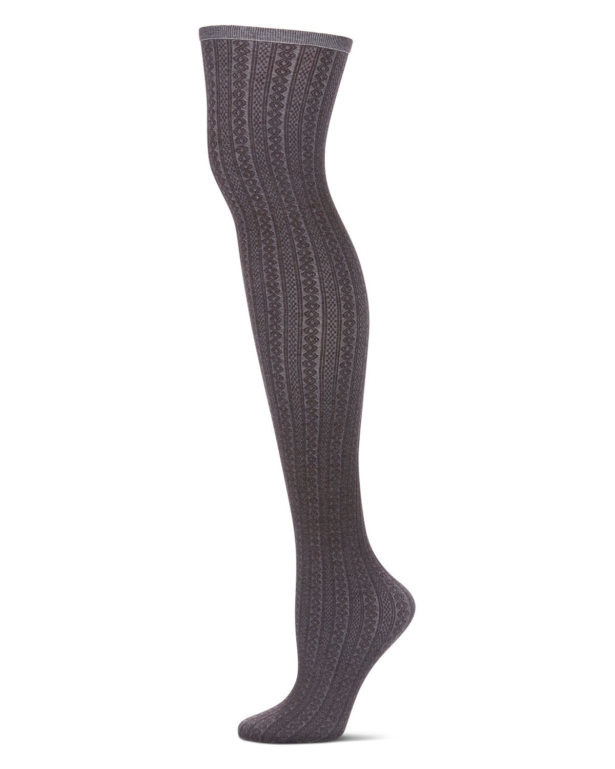 Women's Totally Textured Over The Knee Socks : Color: Brown Heather