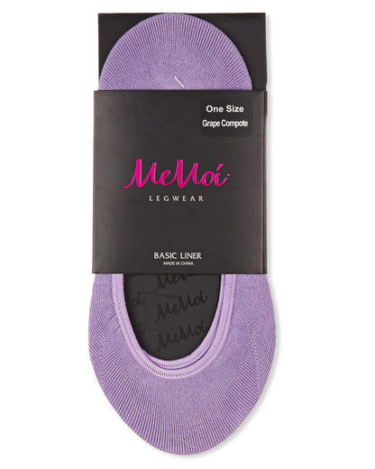 No-Show Smooth Cotton Shoe Liners : Color: Black