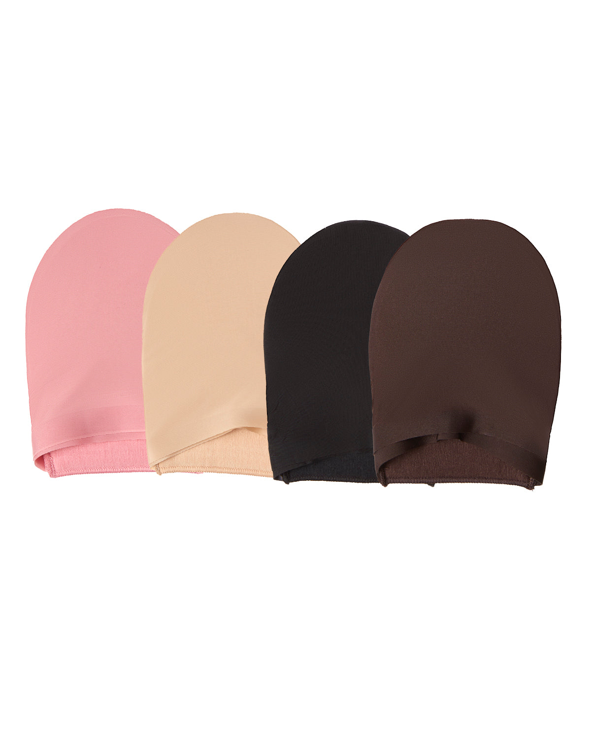 4 Pair Women's Fine-Edge Mule Toe Covers with Cotton Cushioning