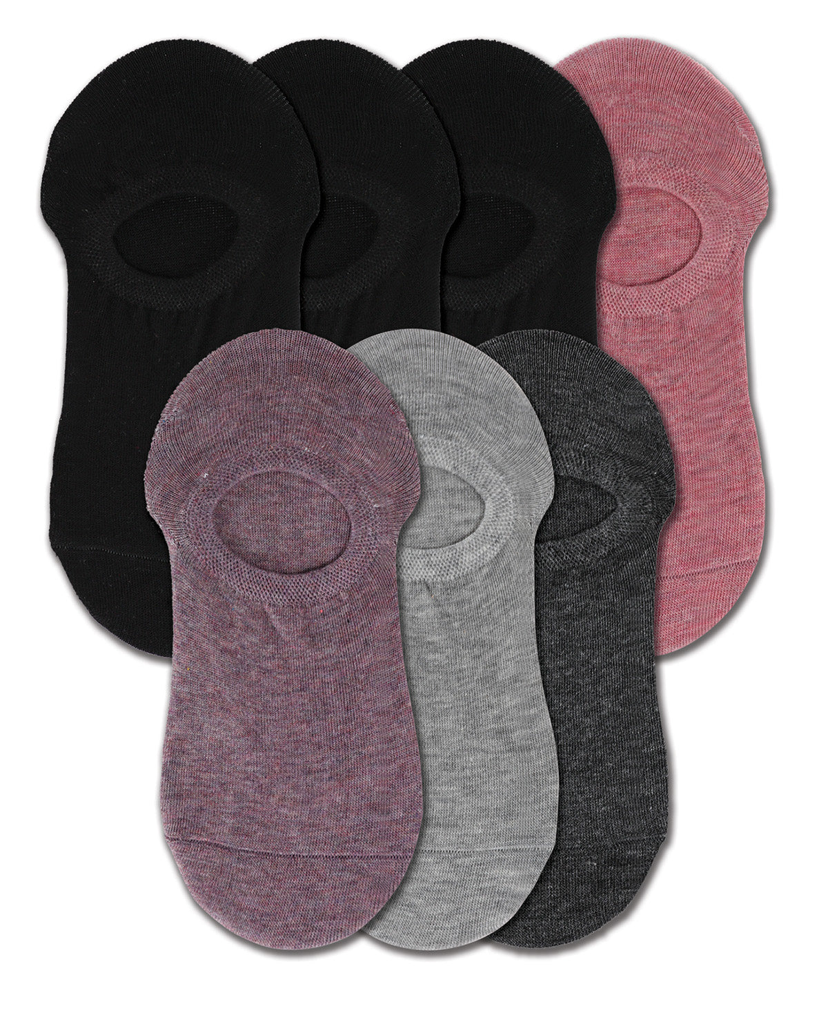 Women's 7 Pair Pack Cotton Blend No Show Sneaker Liners