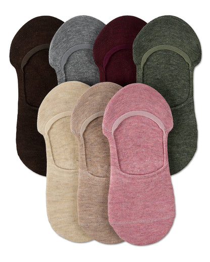 High-Cut Cotton Blend Sneaker Liner 7 Pack : Color: Mauve