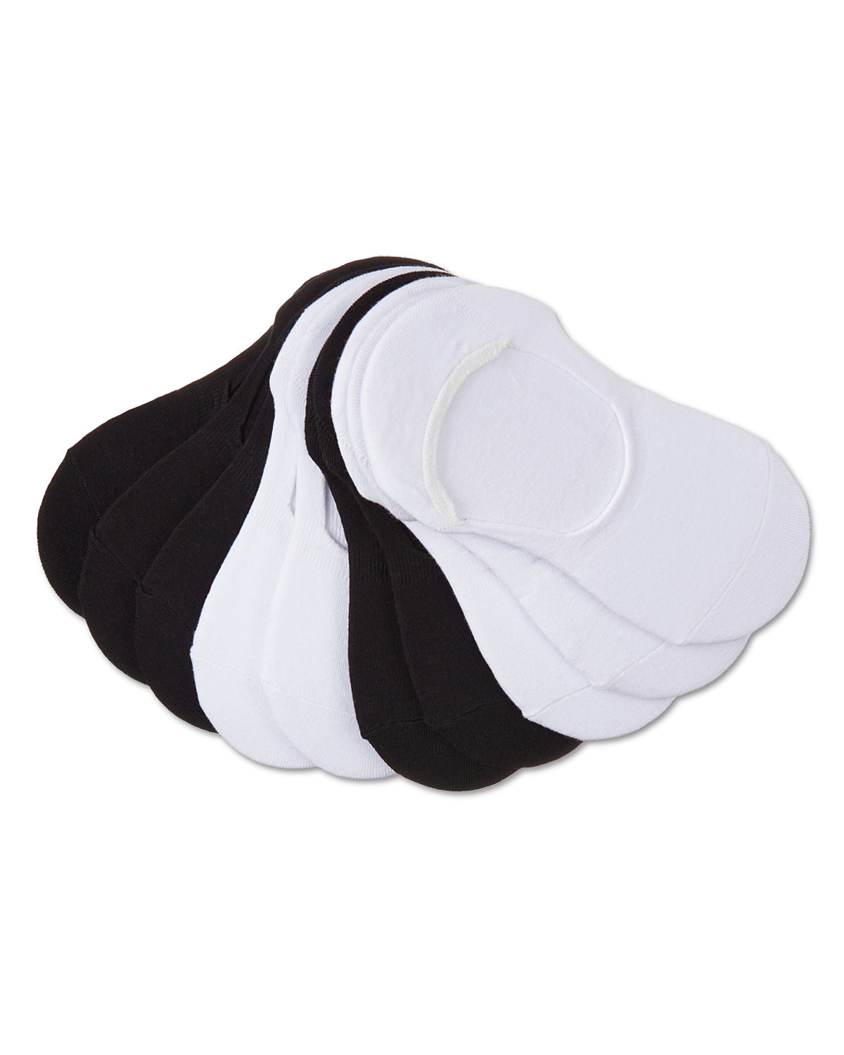 Women's 10 Pair Pack High Cut Sneaker Liners : Color: Black