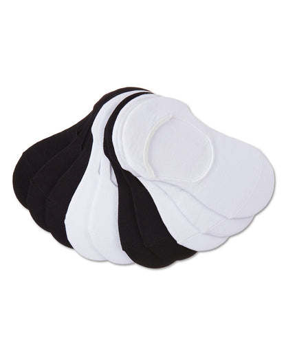 Women's 10 Pair Pack High Cut Sneaker Liners : Color: Black
