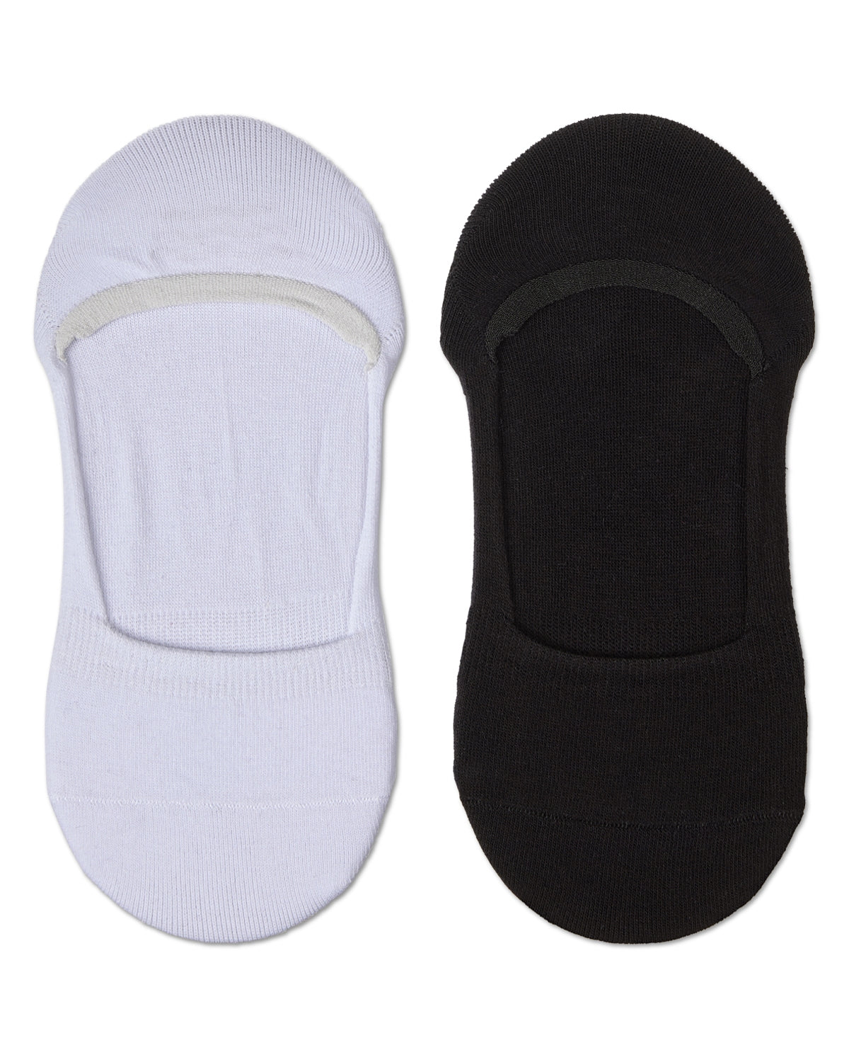 Women's 10 Pair Pack Cotton Blend Mid-Cut No-Show Liner Socks : Color: Gray-White-Black