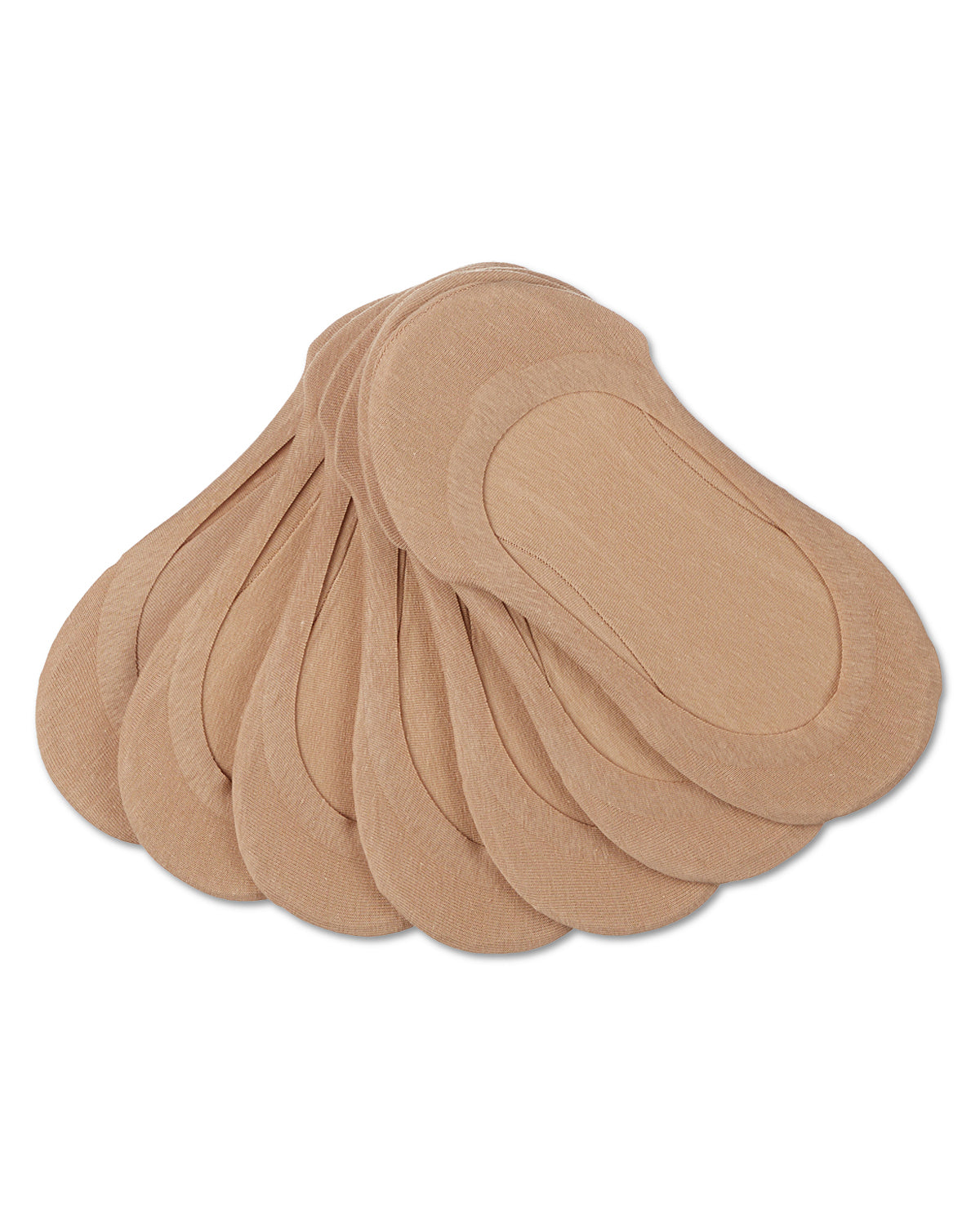 Women's 7 Pair Pack Fine Edge Liner Socks : Color: Nude